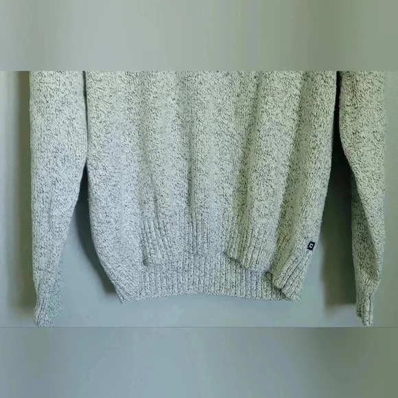 Chaps Mens Long Sleeve Cotton Quarter Zip Mock Neck Sweater, size Large - Picture 7 of 8